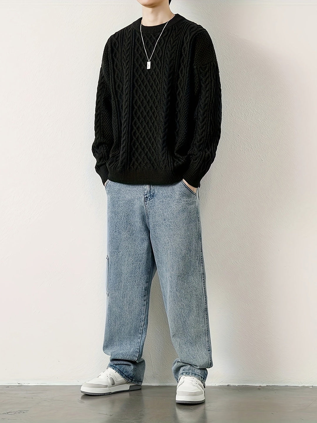 Pull en maille torsadée Hawthorne