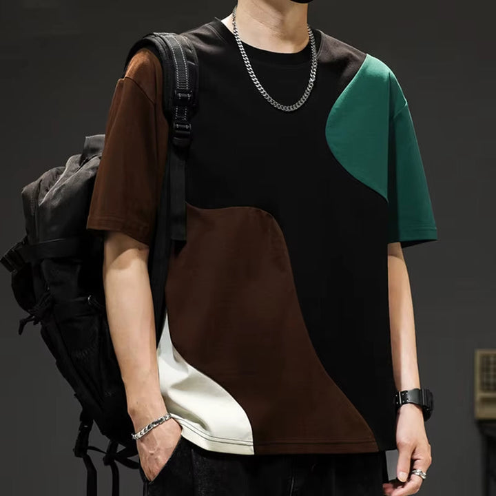 T-shirt a panneaux croisés