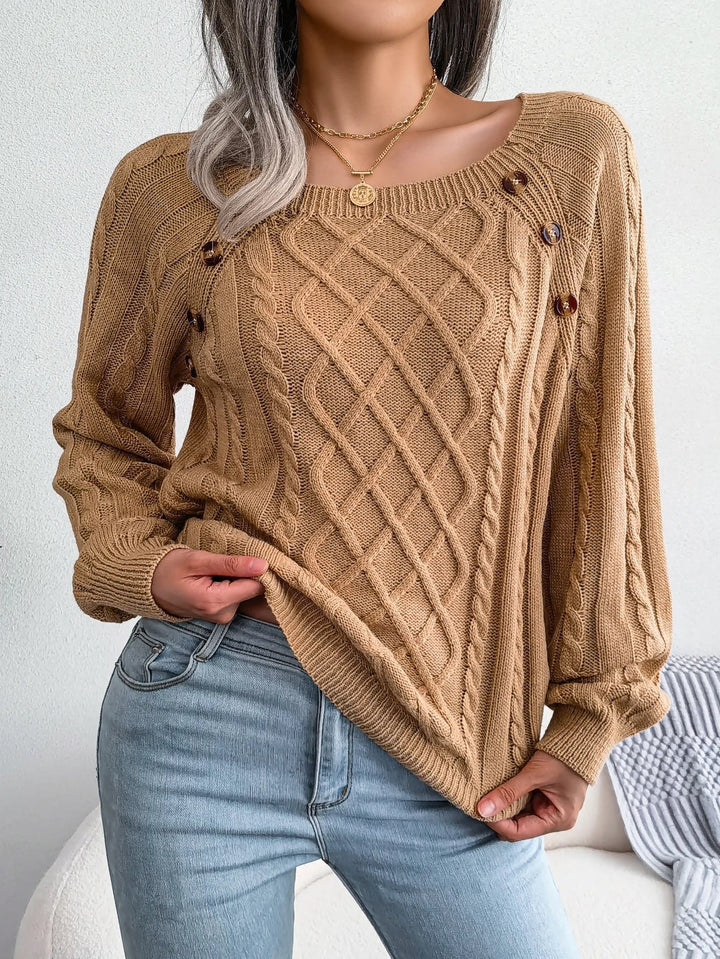 Pull en Maille Torsadée Diamant Bellamy