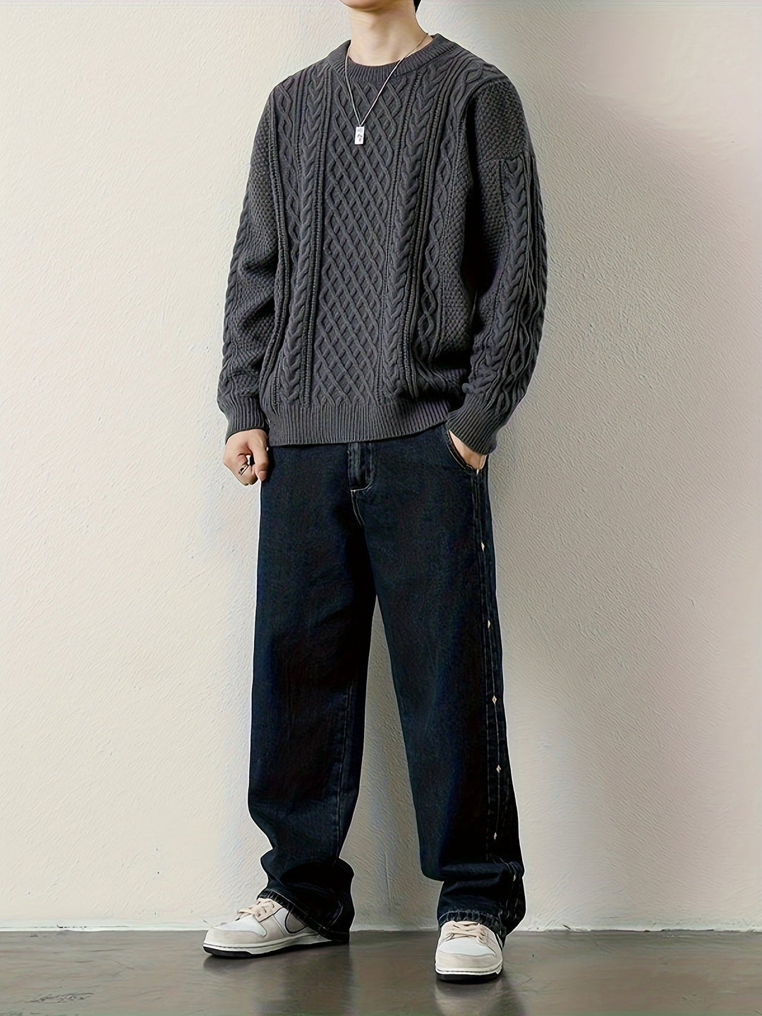 Pull en maille torsadée Hawthorne