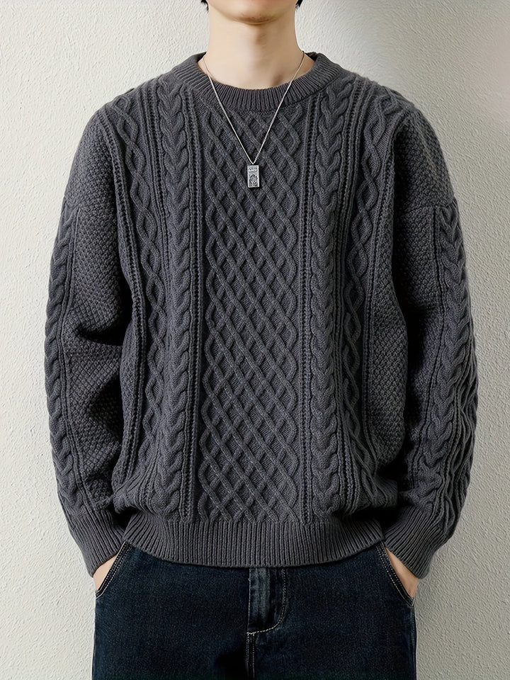 Pull en maille torsadée Hawthorne
