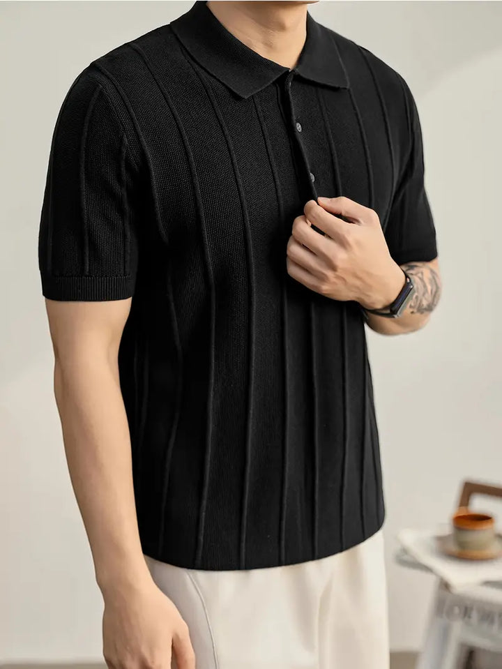 Polo en maille texturée Riviera