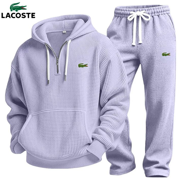 Set Felpa con Cappuccio Performance in Maglia Waffle & Jogging || Saldi di Destock