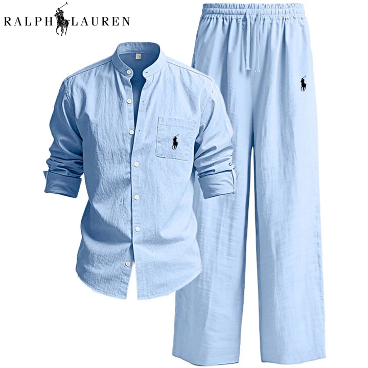 ᏒᎪᏞᏢᎻ ᏞᎪՍᏒЕΝ – Ensemble Chemise et Pantalon en Lin