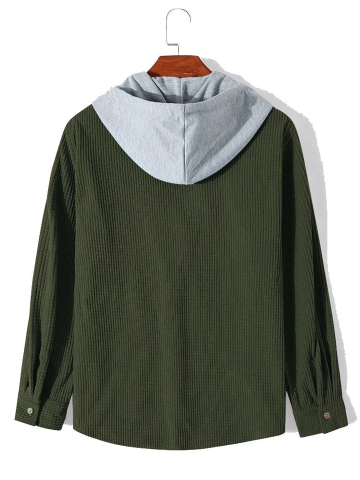 Chemise à capuche en maille décontractée