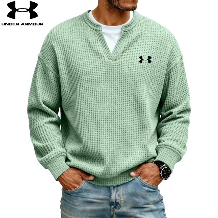 Sweatshirt texturé col en V || SOLDES DÉSTOCKAGE