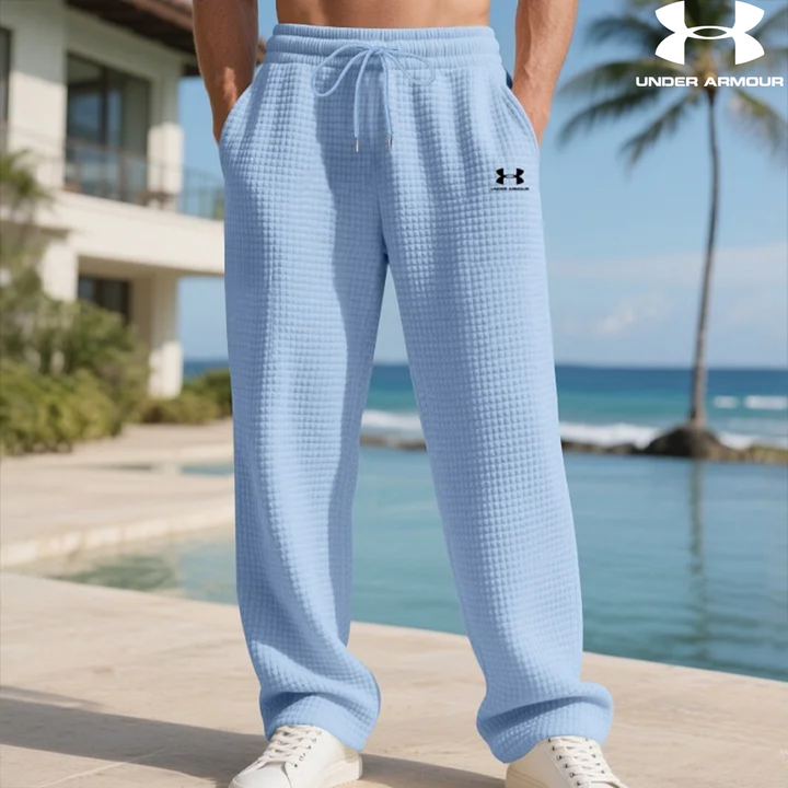 Pantalon de jogging coupe ample en maille gaufrée || Soldes