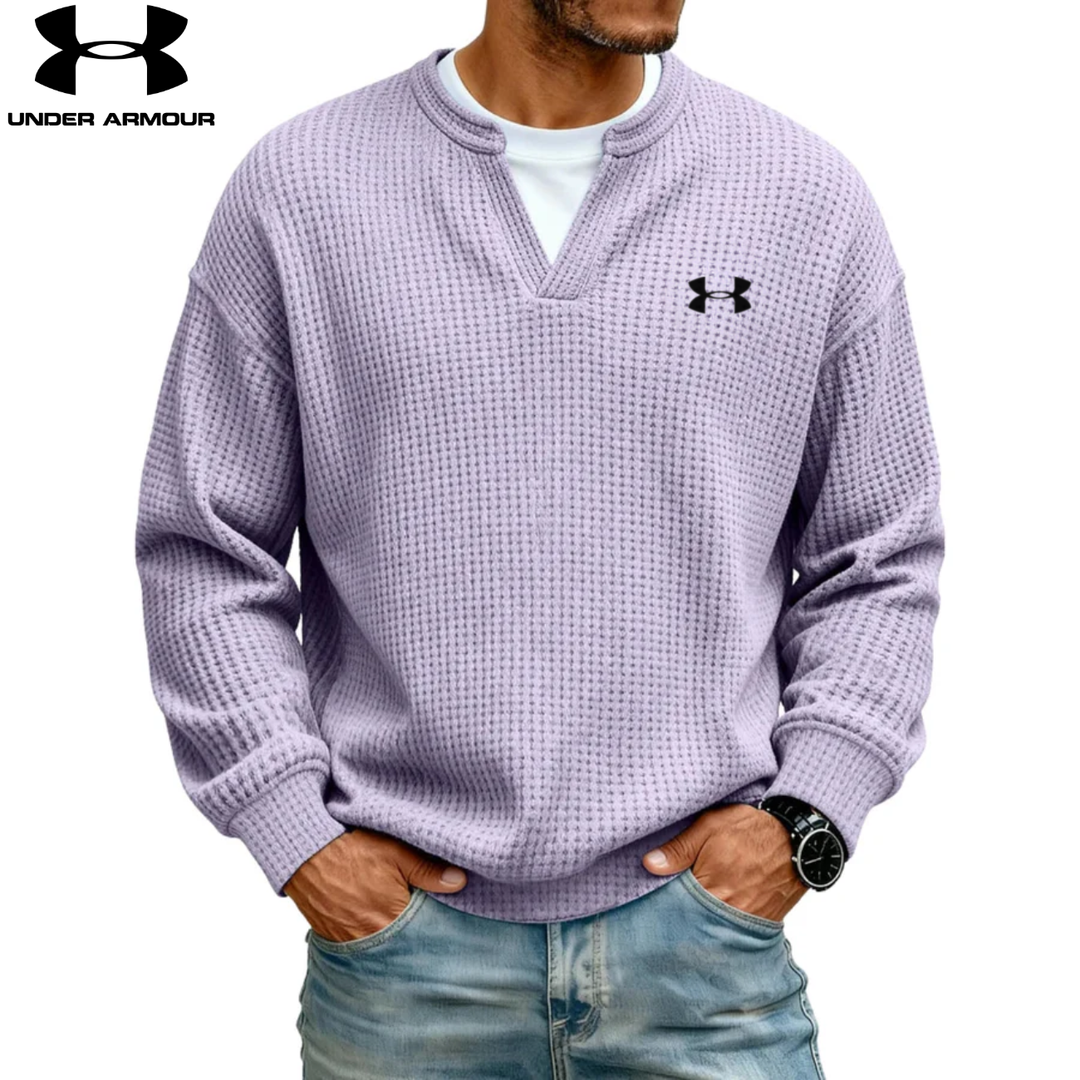 Sweatshirt texturé col en V || SOLDES DÉSTOCKAGE
