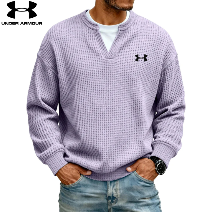 Sweatshirt texturé col en V || SOLDES DÉSTOCKAGE