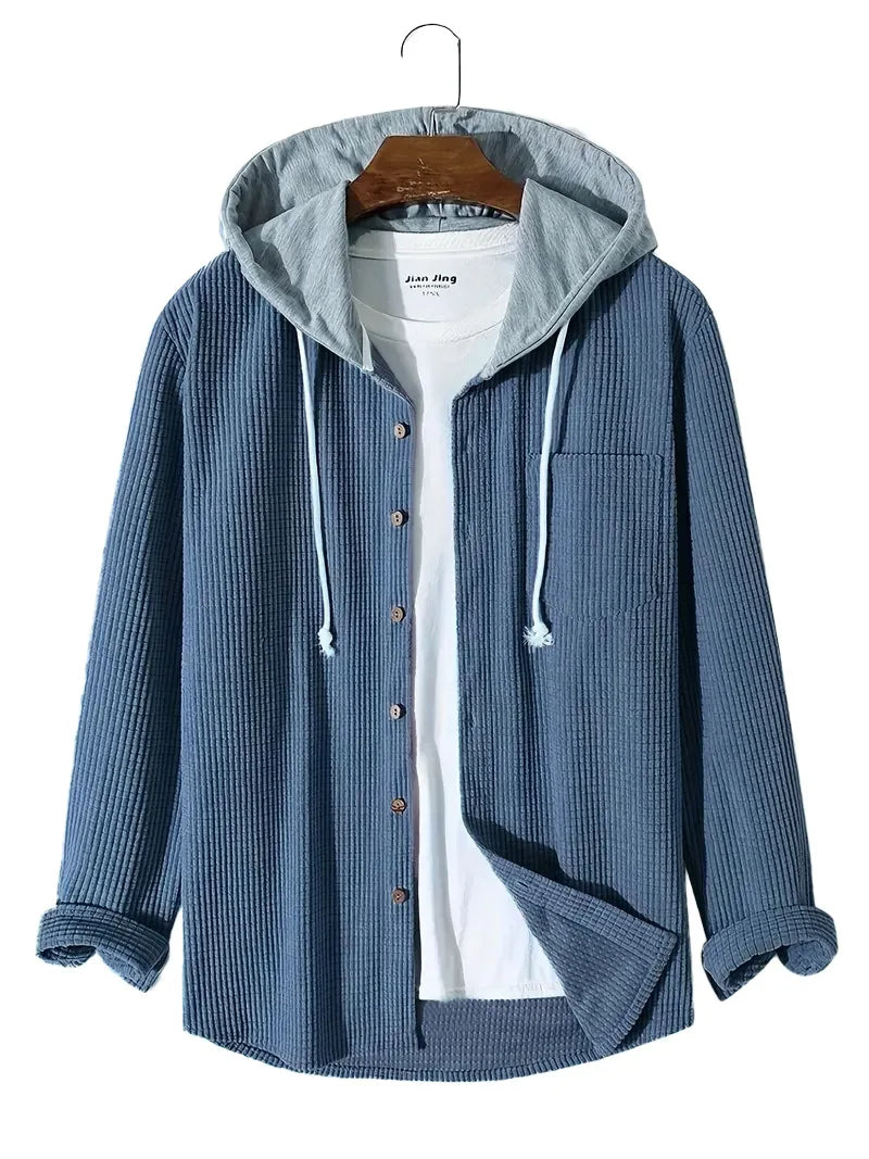 Chemise à capuche en maille décontractée