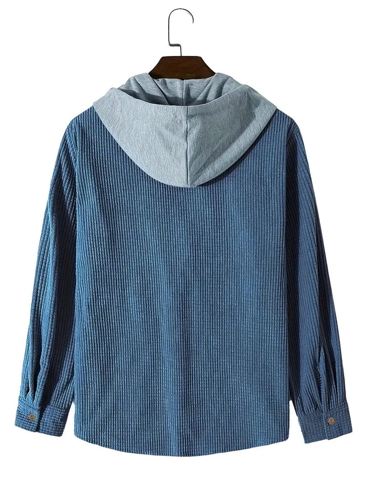 Chemise à capuche en maille décontractée