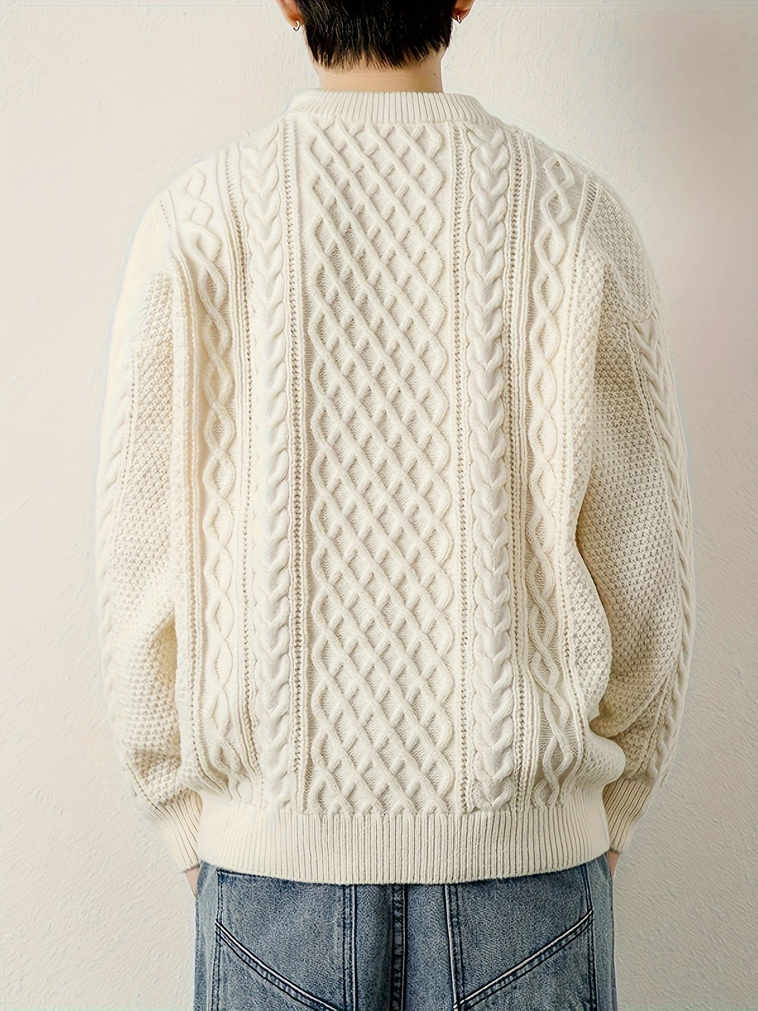 Pull en maille torsadée Hawthorne