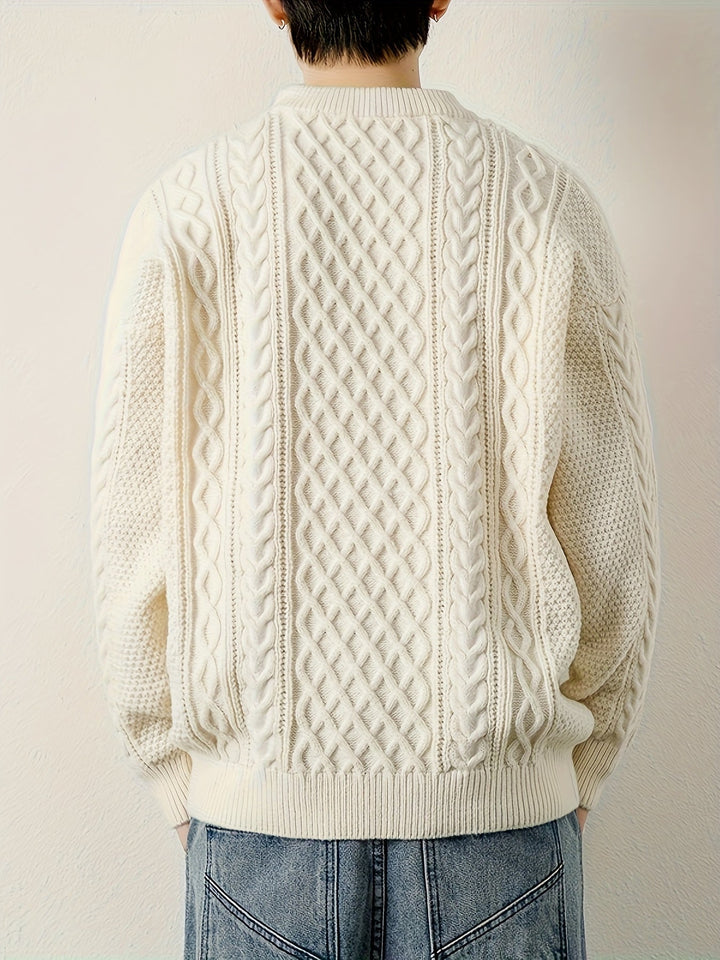 Pull en maille torsadée Hawthorne