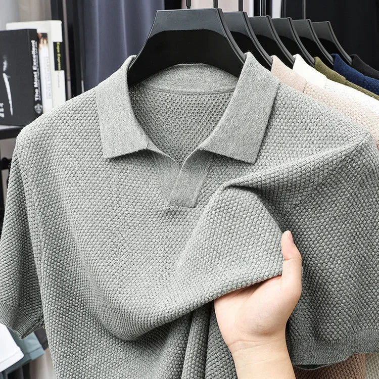 Polo Hudson en Maille Gaufrée