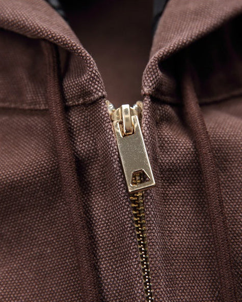 Men's Washed Full Zip Hooded Cardigan