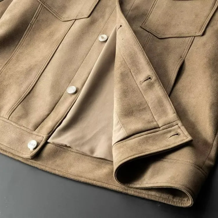 Veste Harrington en daim