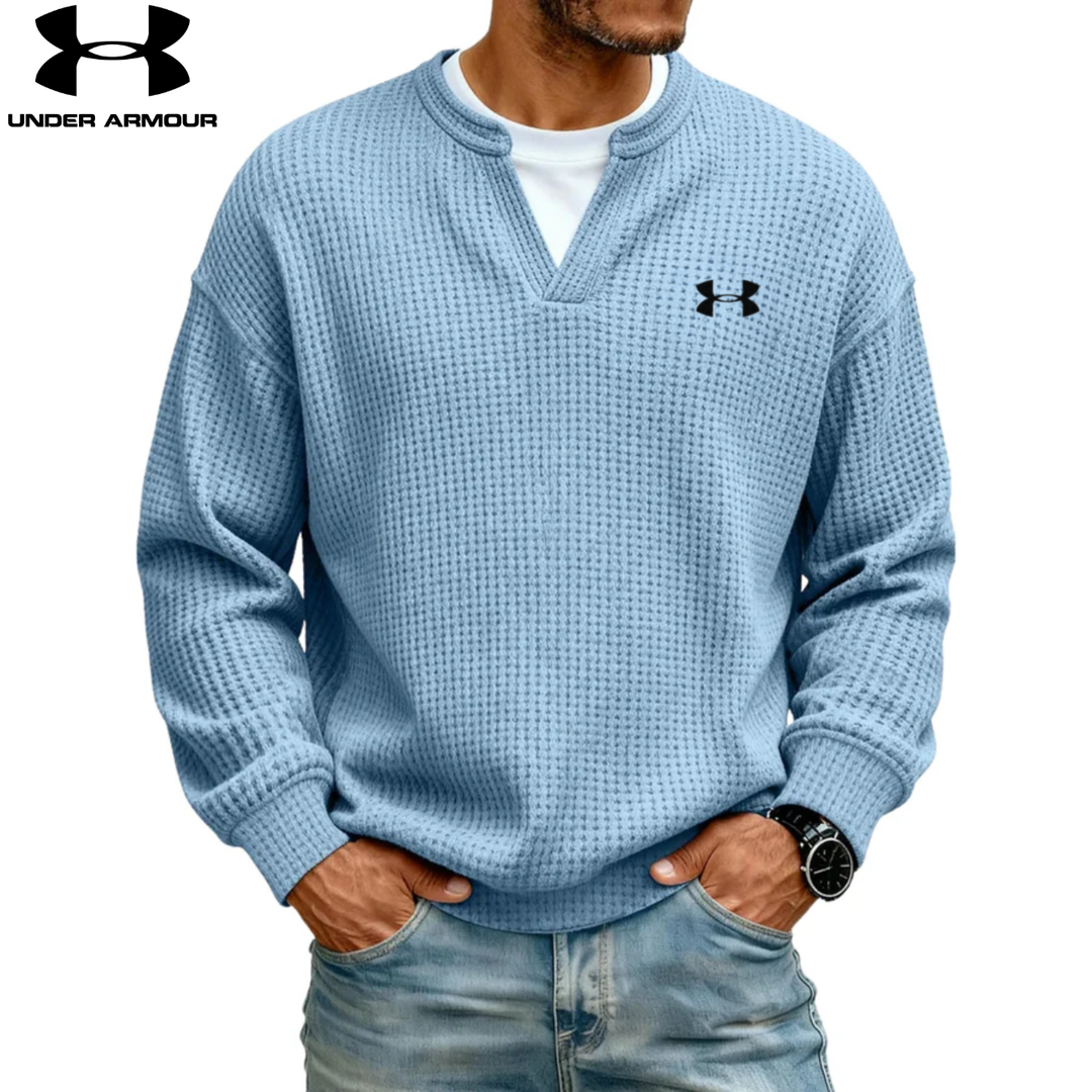 Sweatshirt texturé col en V || SOLDES DÉSTOCKAGE