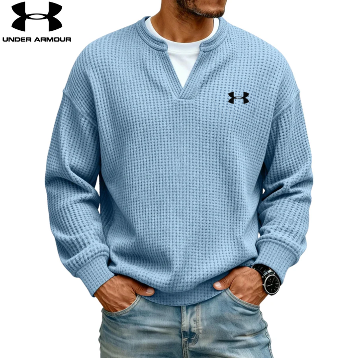 Sweatshirt texturé col en V || SOLDES DÉSTOCKAGE