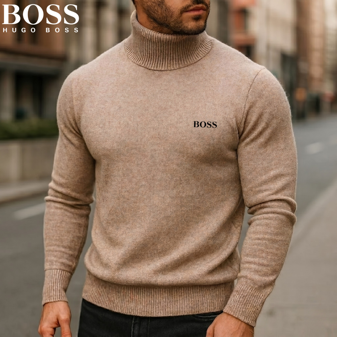 Pull en maille à col roulé raffiné || Soldes de déstockage
