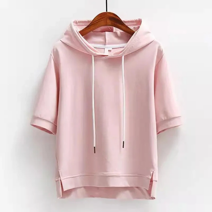 Sweat à capuche à manches courtes Maison