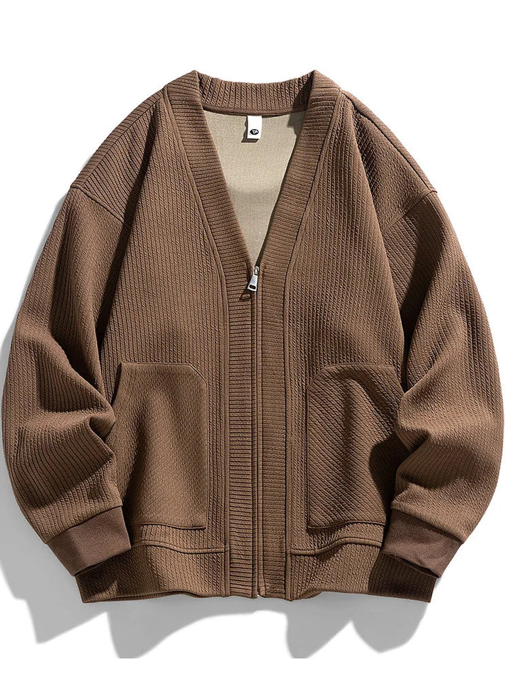 Cardigan zippé en maille Orion