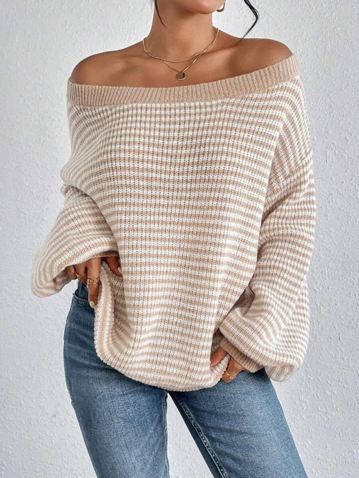 Pull en maille rayée Eden