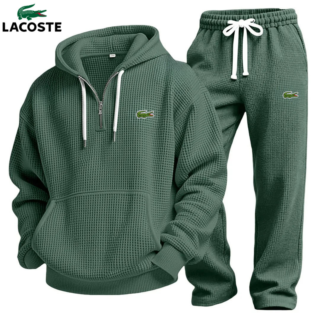 Set Felpa con Cappuccio Performance in Maglia Waffle & Jogging || Saldi di Destock