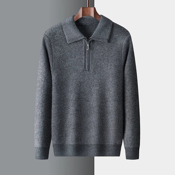 Pull Highlands Classique en Laine avec Zip