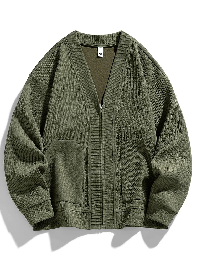 Cardigan zippé en maille Orion