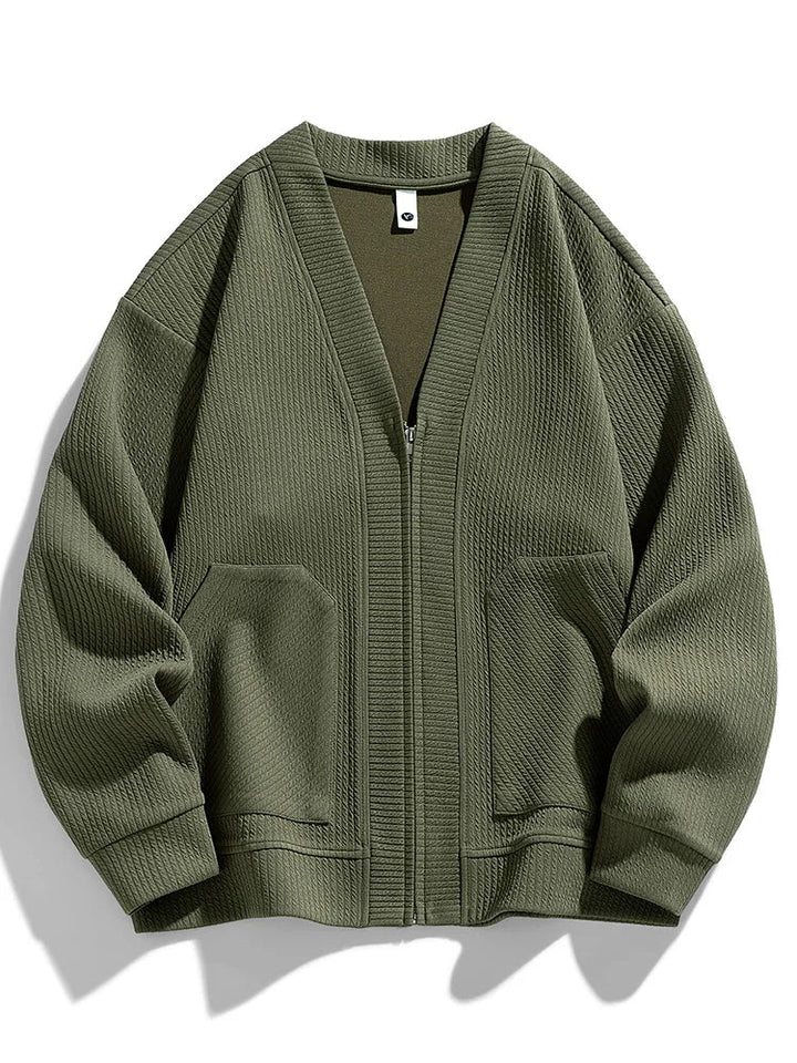Cardigan zippé en maille Orion