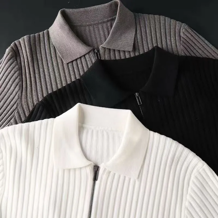Polo en maille côtelée Milano