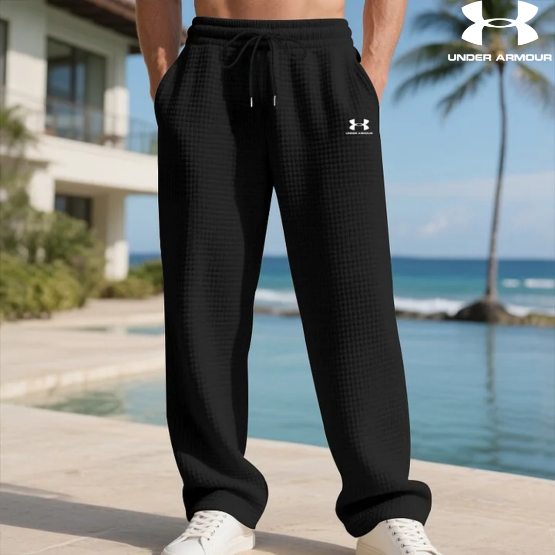 Pantalon de jogging coupe ample en maille gaufrée || Soldes