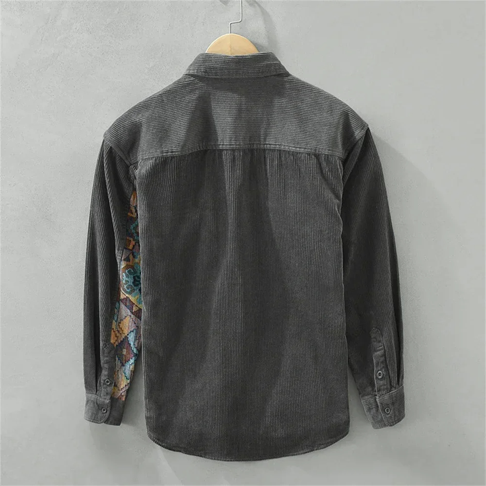 Camicia in velluto a coste Patch-Theory