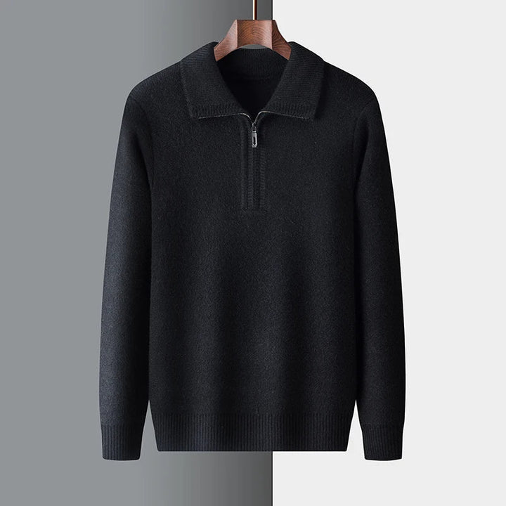 Pull Highlands Classique en Laine avec Zip