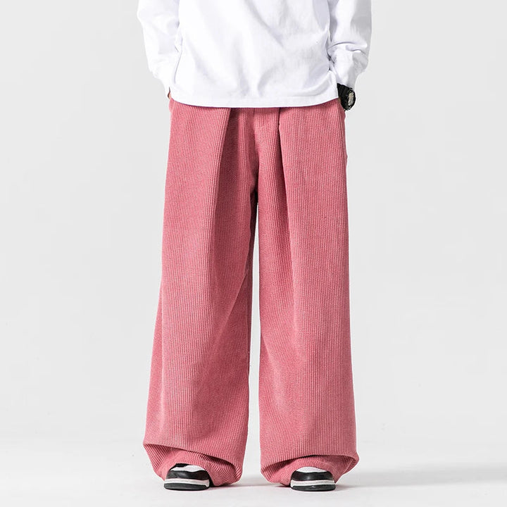 Pantalon Maison en velours côtelé à jambe large