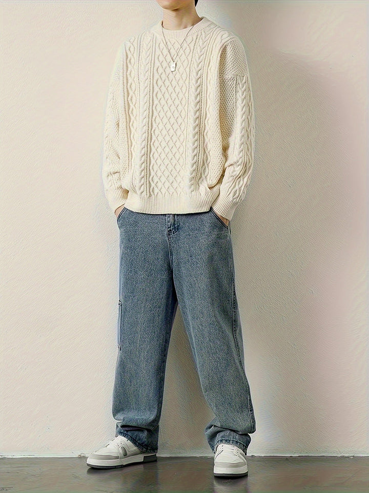 Pull en maille torsadée Hawthorne