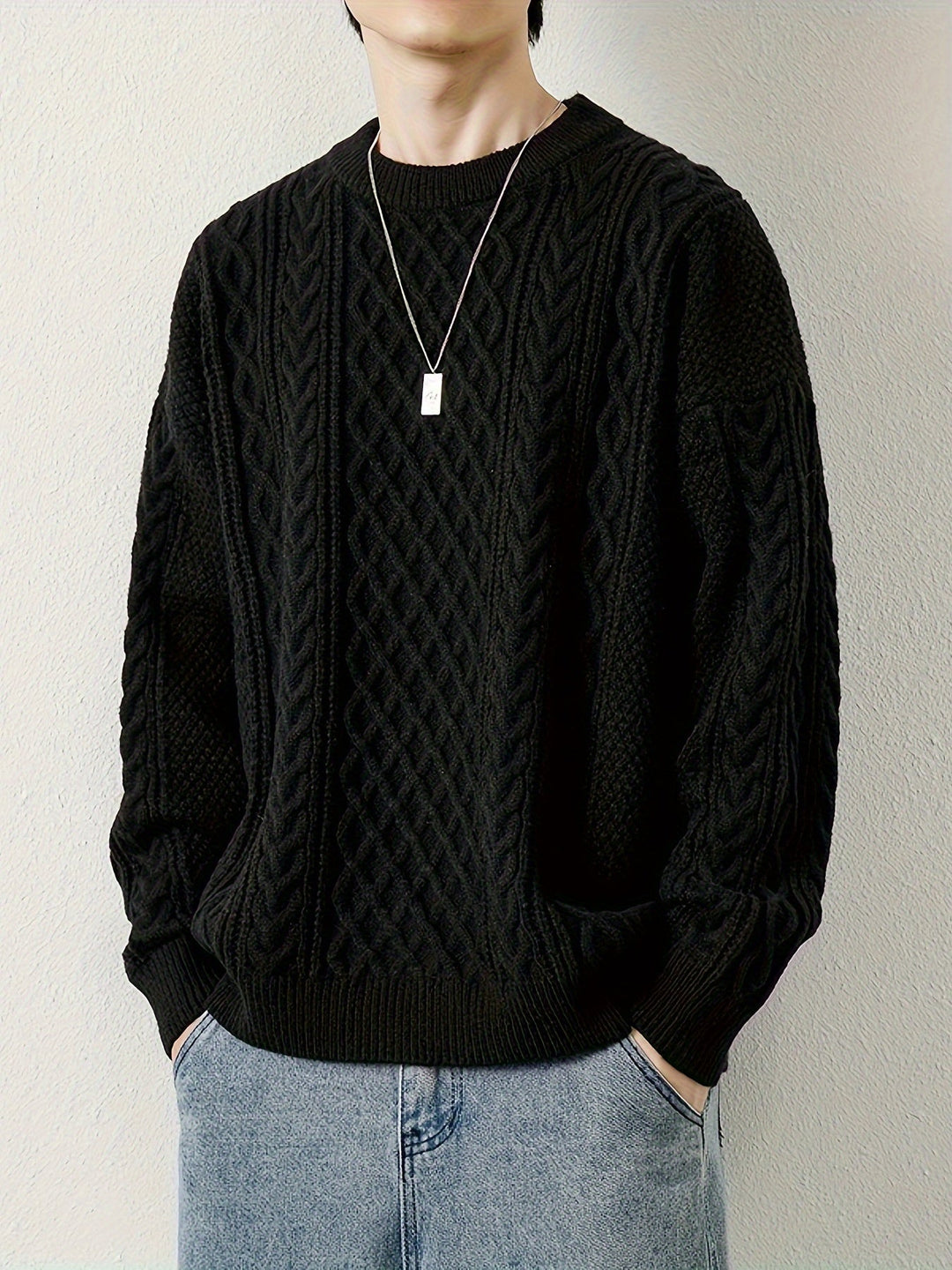 Pull en maille torsadée Hawthorne