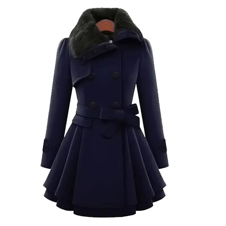 Manteau Maison à Ourlet Superposé