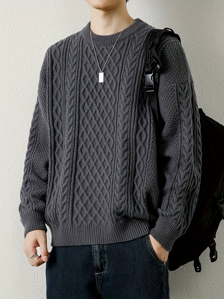 Pull en maille torsadée Hawthorne