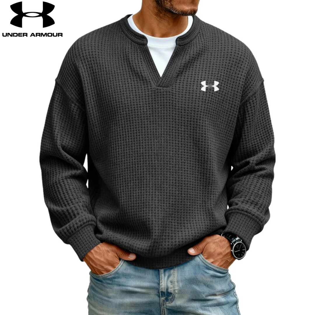 Sweatshirt texturé col en V || SOLDES DÉSTOCKAGE