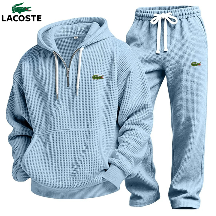 Set Felpa con Cappuccio Performance in Maglia Waffle & Jogging || Saldi di Destock