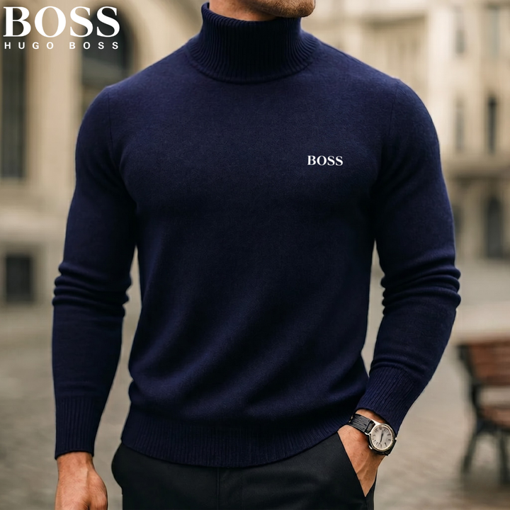 Pull en maille à col roulé raffiné || Soldes de déstockage