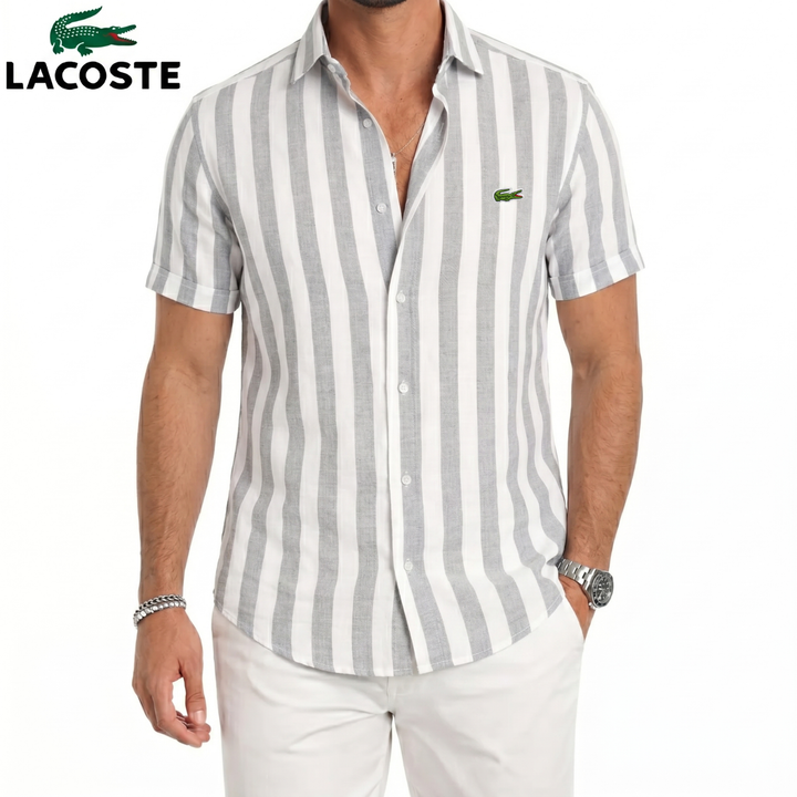 ᏒᎪᏞᏢᎻ ᏞᎪՍᏒЕΝ – Camicia in Lino a Righe Costiere a Maniche Corte
