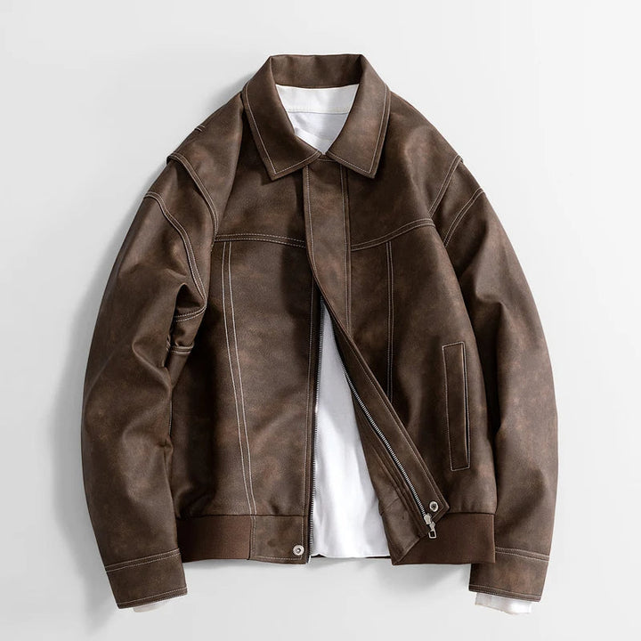 Veste en Cuir Horizon Ridge