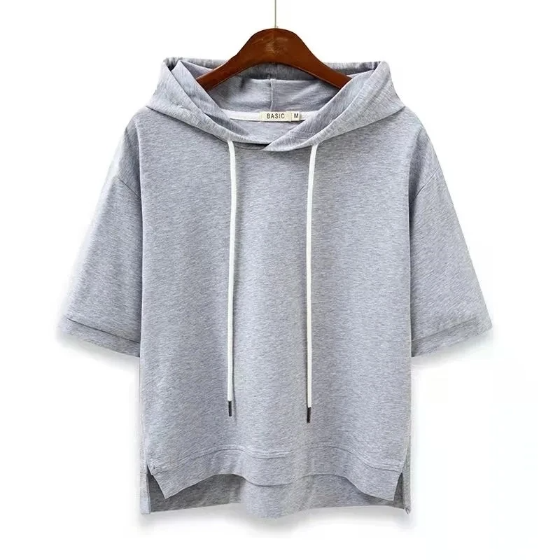 Sweat à capuche à manches courtes Maison