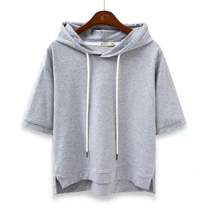 Sweat à capuche à manches courtes Maison