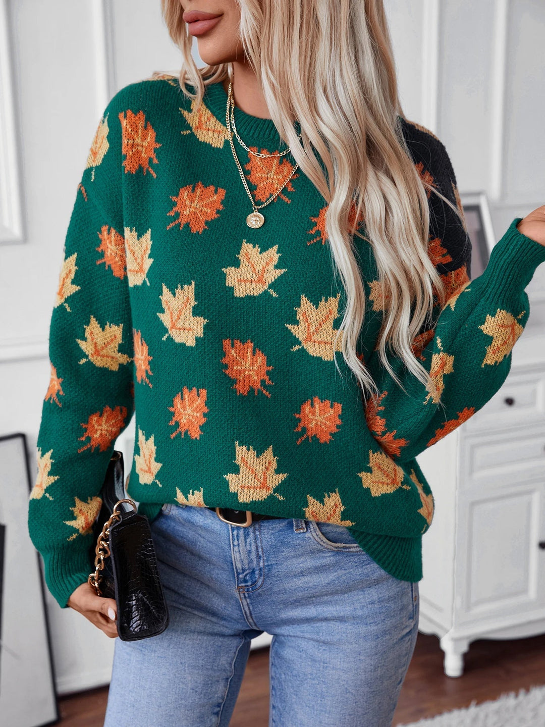 Pull en Maille Teintes Automnales