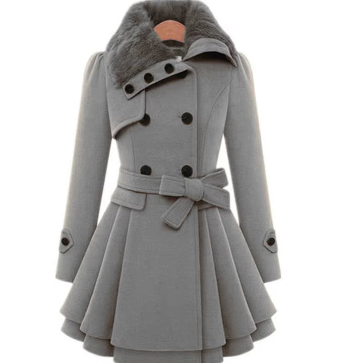 Manteau Maison à Ourlet Superposé