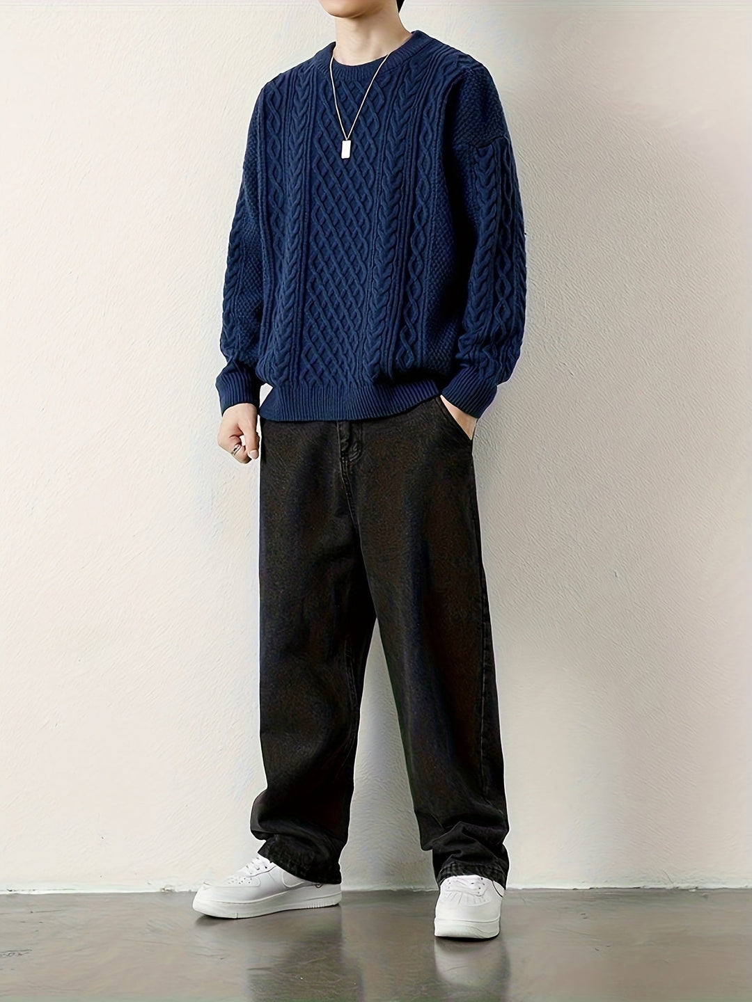 Pull en maille torsadée Hawthorne