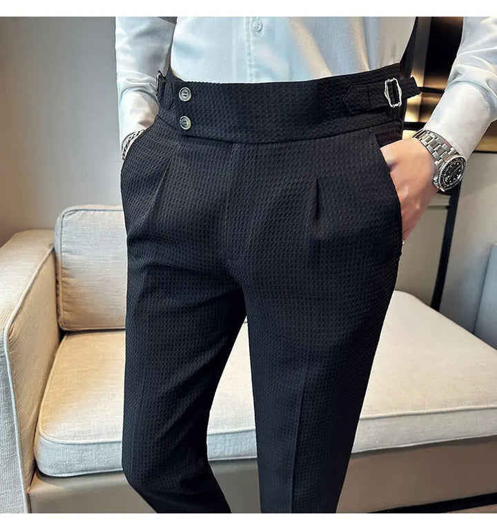 Pantalon Texturé Élégant